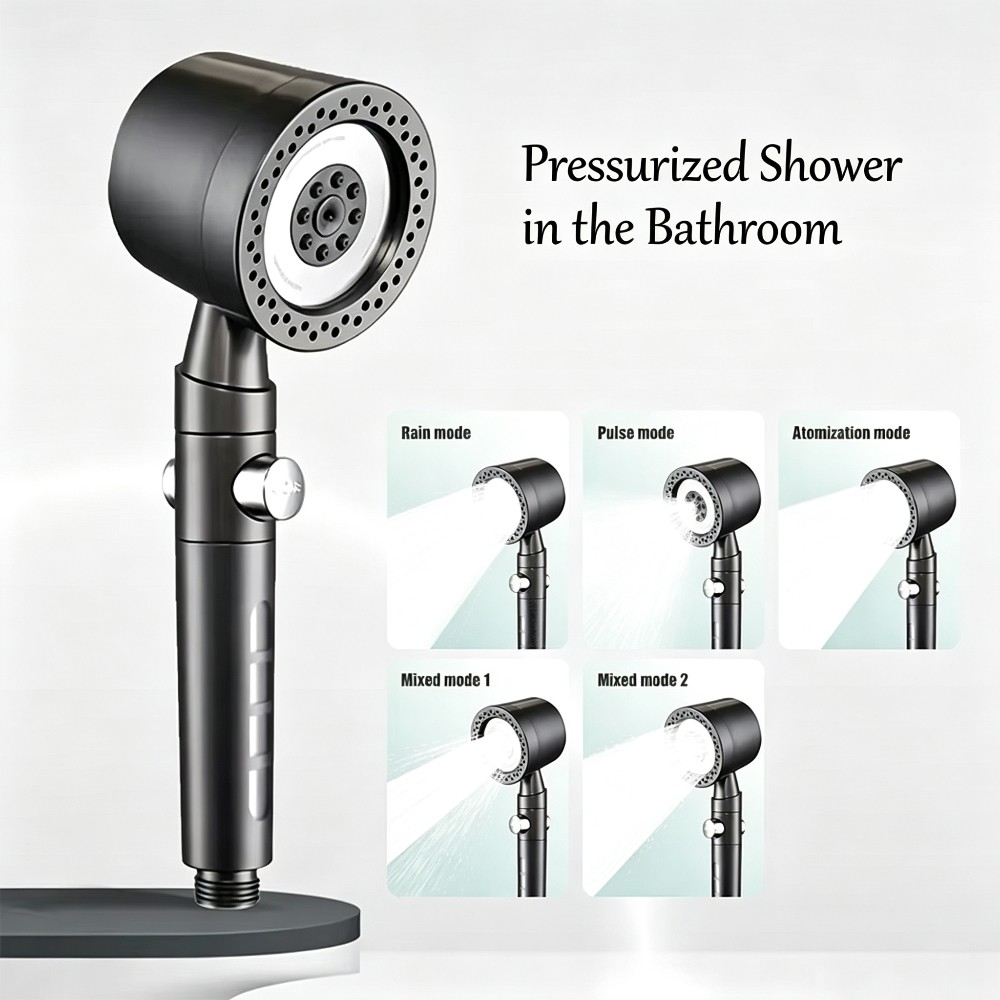 Home One Bathroom Accessories - Soffione Doccia Portatile ad Alta Pressione
