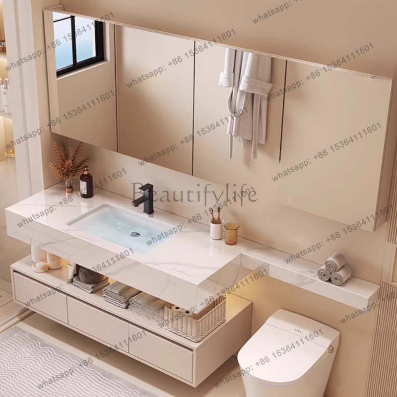 Home Bathroom Vanity Combo - LJYPartitions Armadietto da Bagno, Mensole a