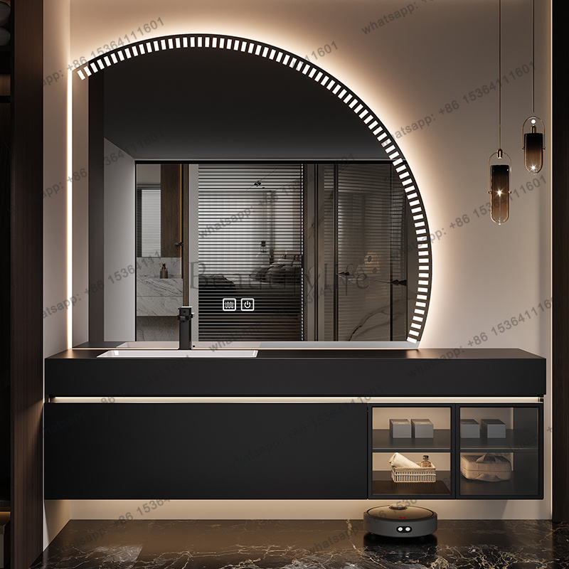 Home Bathroom Vanity Combo - LJYOrganizer Mobiletto da Bagno Moderno con