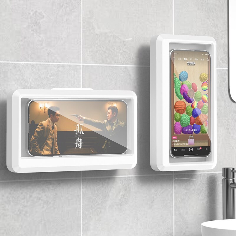 Home In Bathroom - Supporto Impermeabile per Telefono da Bagno,