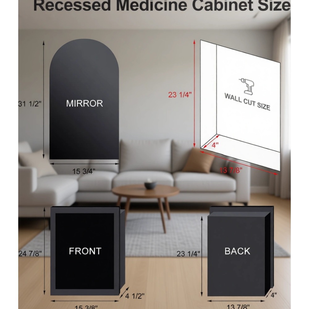 Armadietto per medicinali ad a - Bathroom Cabinet Mirror recensione e prezzo